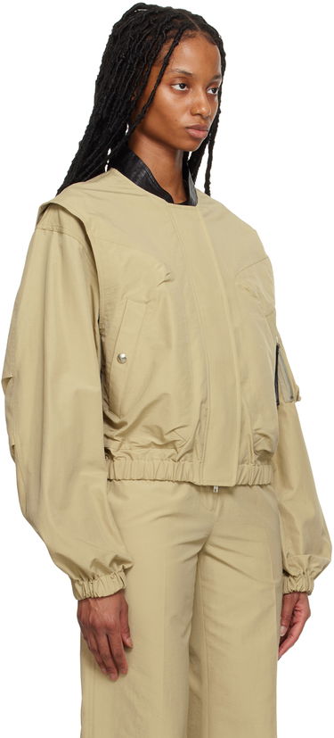 Яке бомбър Helmut Lang Helmut Lang Oversized Bomber Jacket Бежово | N02HW402, 1