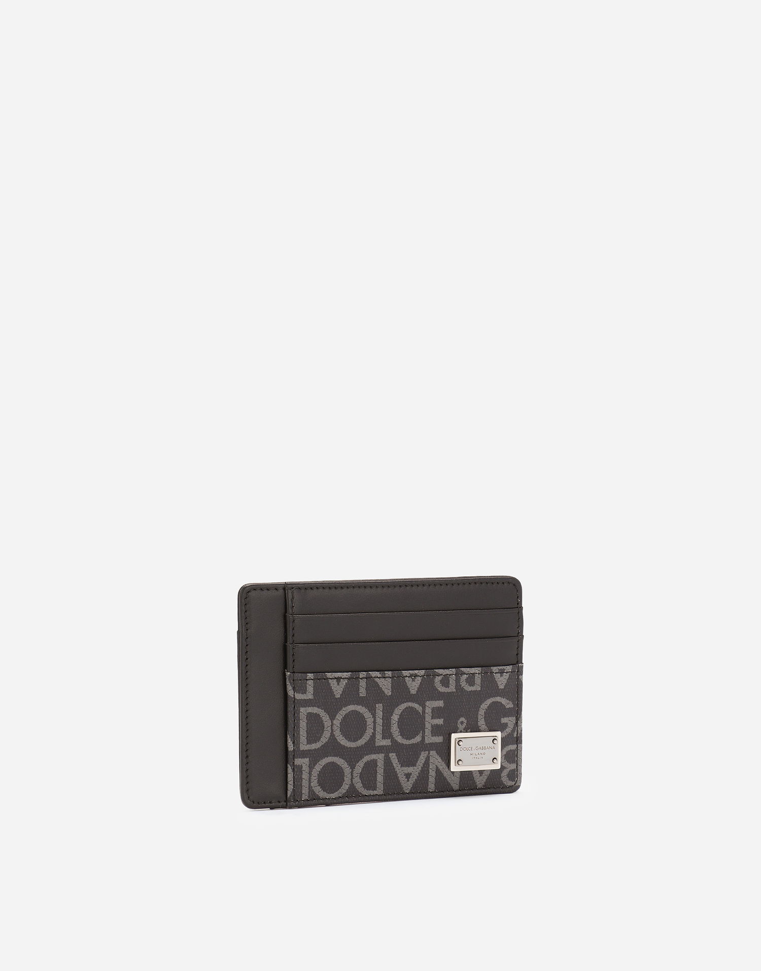 Портфейл Dolce & Gabbana Coated Jacquard Card Holder Черно | BP3325AJ7058B969, 1