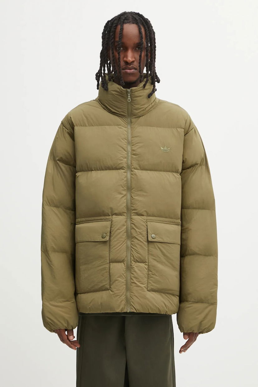 Пухо яке Carhartt WIP Relaxed Fit Puffer Jacket with High Collar and Flap Pockets Зелено | I033814.63XX