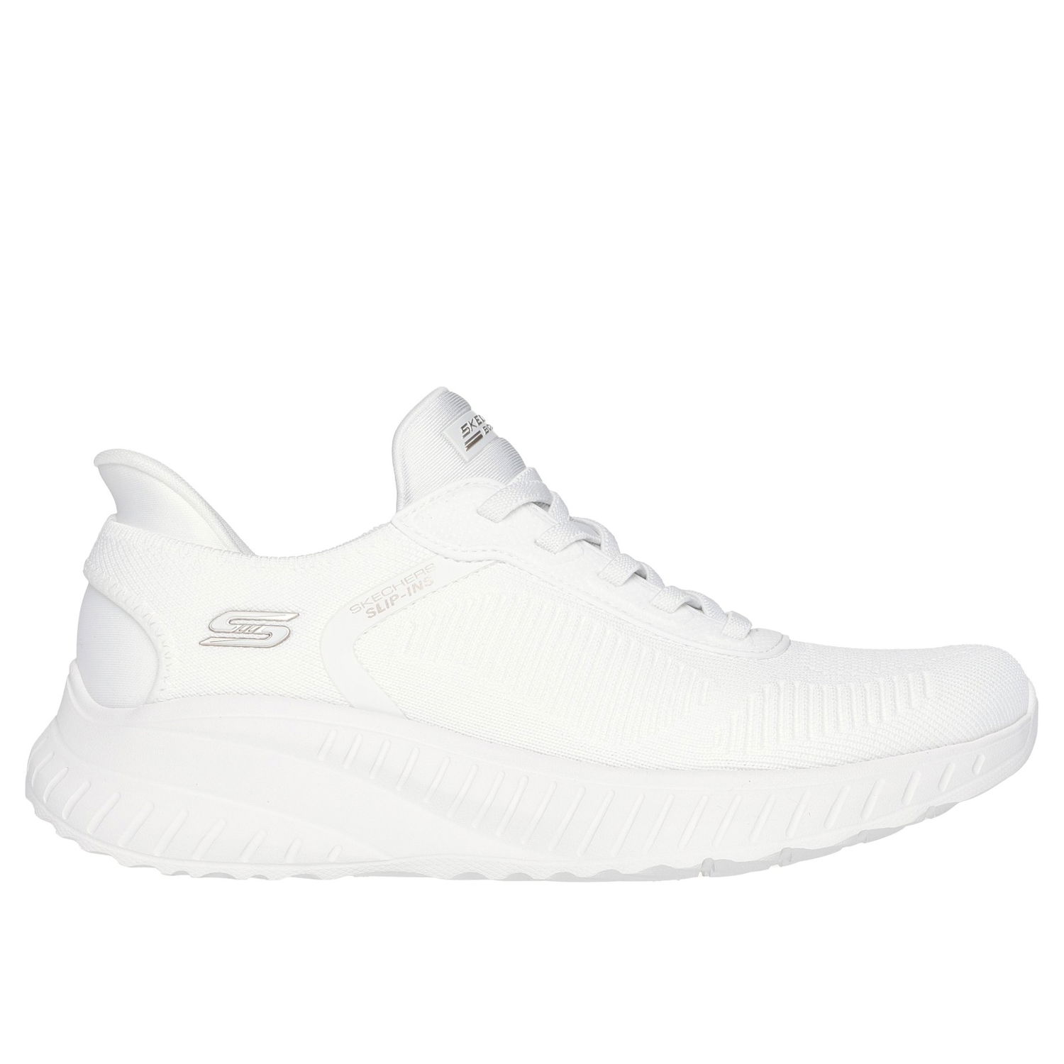 Кецове и обувки Skechers Bobs Squad Chaos Slip-Ins Бяло | 117497-OFWT, 1