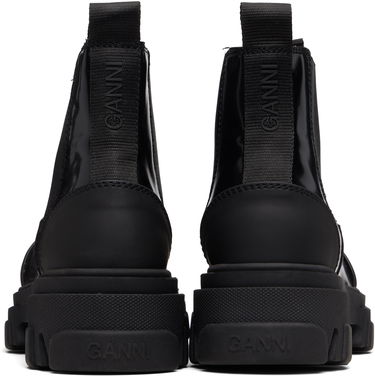 Кецове и обувки GANNI Cleated Low Chelsea Boots Черно | S3242, 1