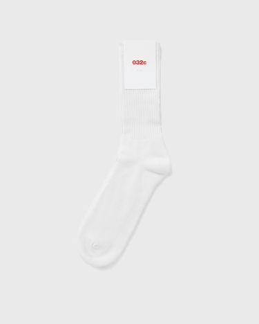 Чорапи 032C REMOVE BEFORE SEX CREW SOCKS Бяло | F24-UUK-3911-000, 0
