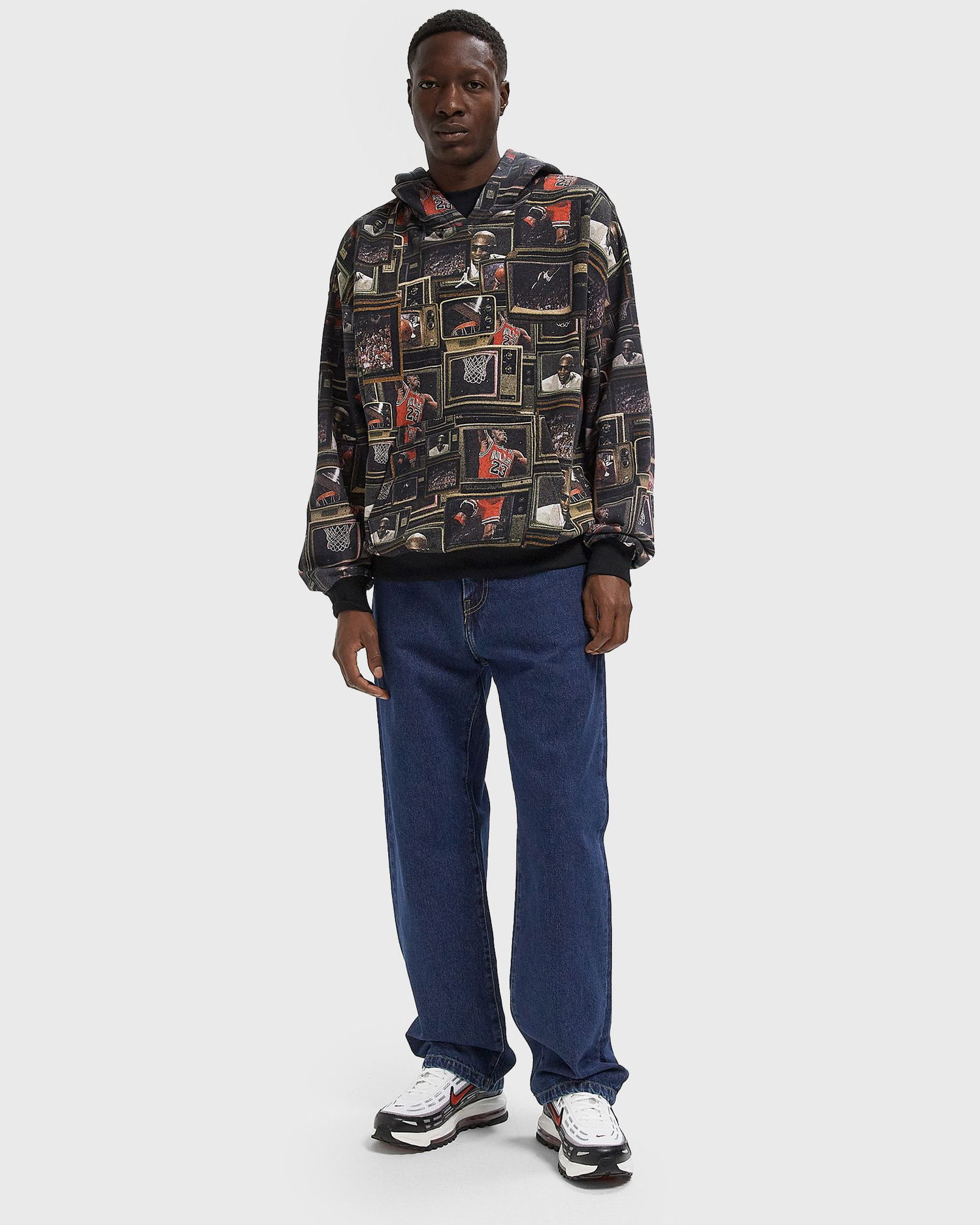 Суитчър Nike Michael Jordan Retro TV Print Fleece Pullover Hoodie Многоцветен | HV0552-010, 1