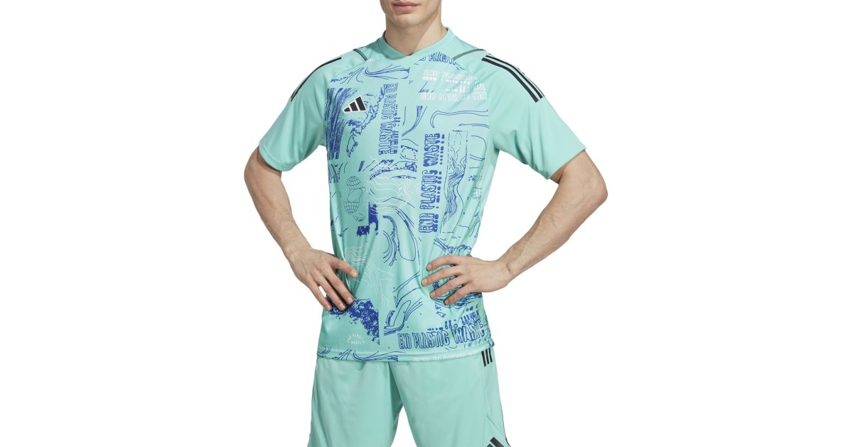 Фланелка adidas Originals Tiro Graphic Jersey Тюркоазено | ib3181, 1