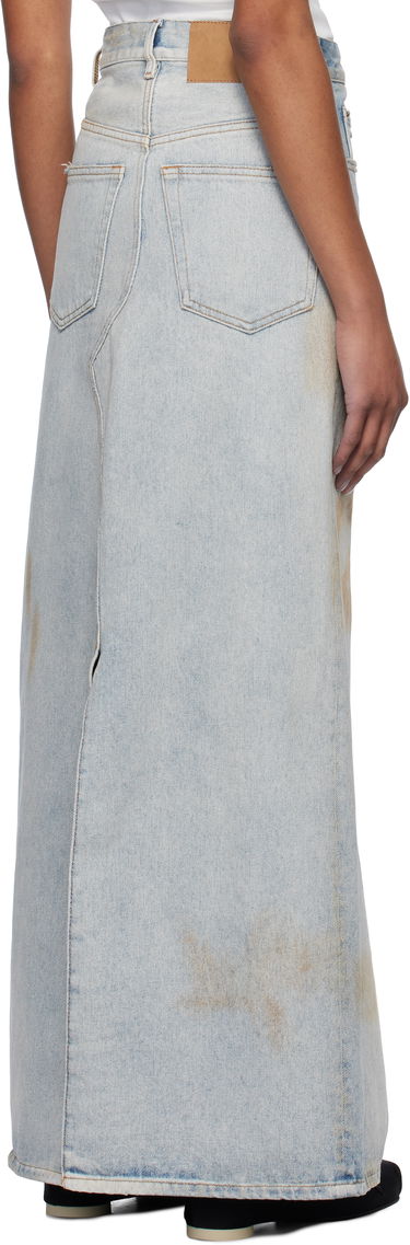 Пола Maison Margiela MM6 Maison Margiela Distressed Denim Maxi Skirt Синьо | S52MI0016 M30018, 2
