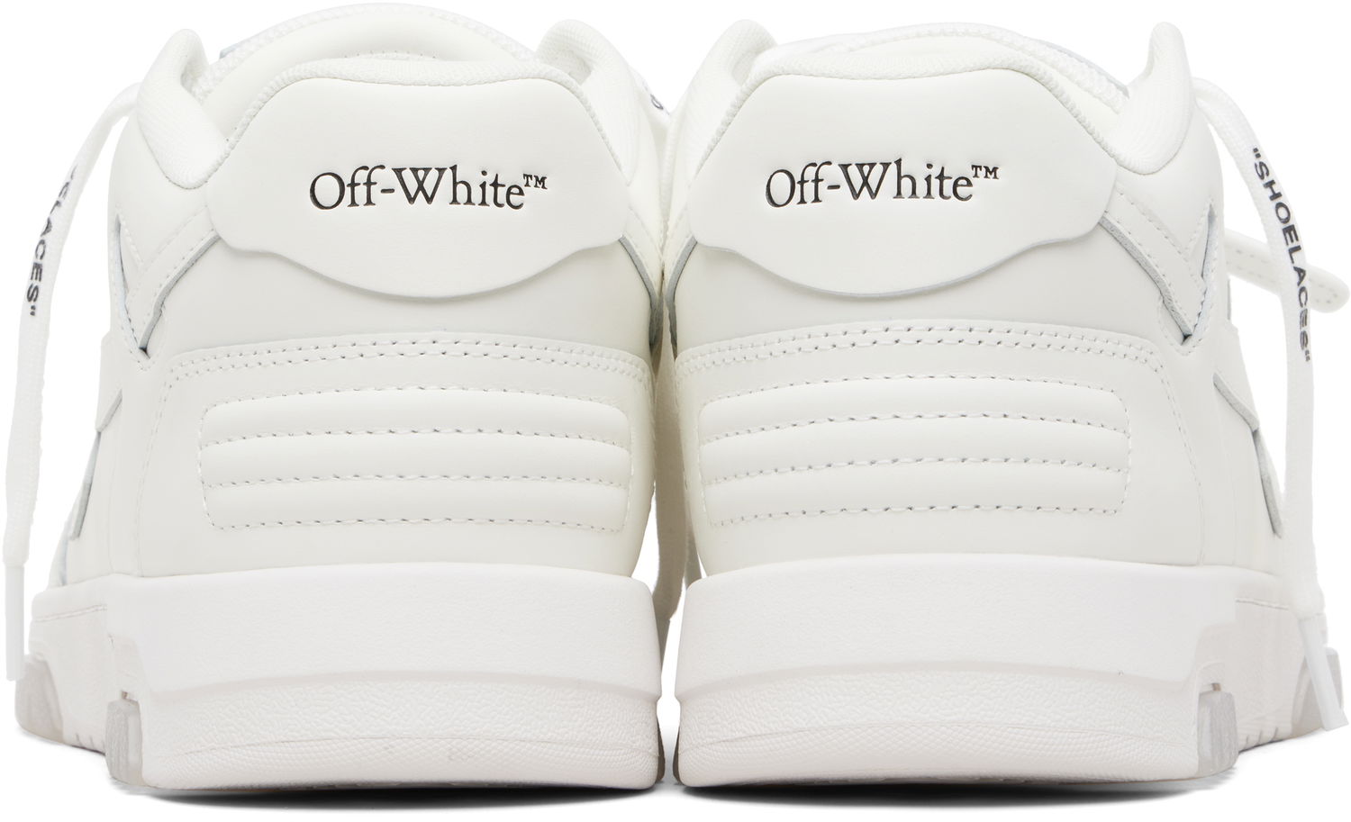 Кецове и обувки Off-White Out Of Office Metallic Hardware Бяло | OMIA189F25LEA0080101, 1
