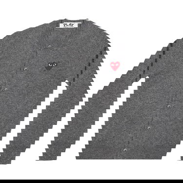 Пуловер Comme des Garçons PLAY Heart Cardigan Сиво | AZ N007 051 3, 1