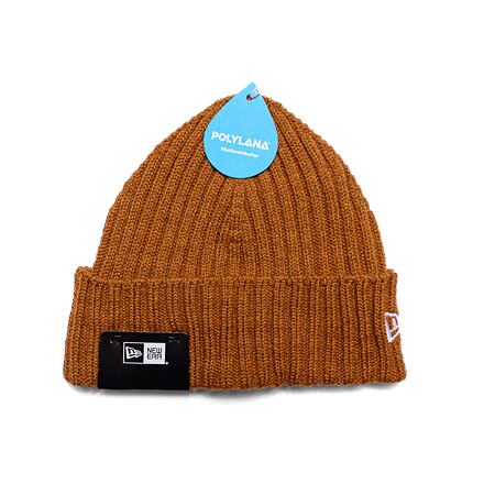 Шапка New Era Rib Short Cuff Beanie Toasted Peanut / Black One Size Оранжево
 | 60364240, 0