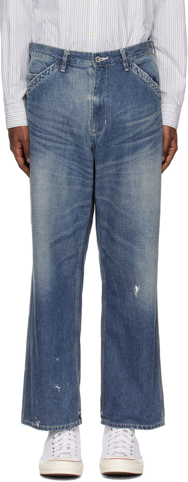 Washed Utility Jeans