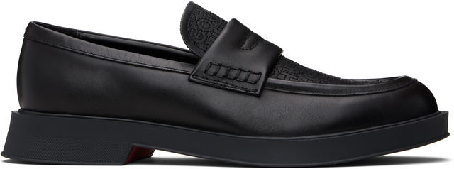 Hugo Embroidered-Logo Loafers