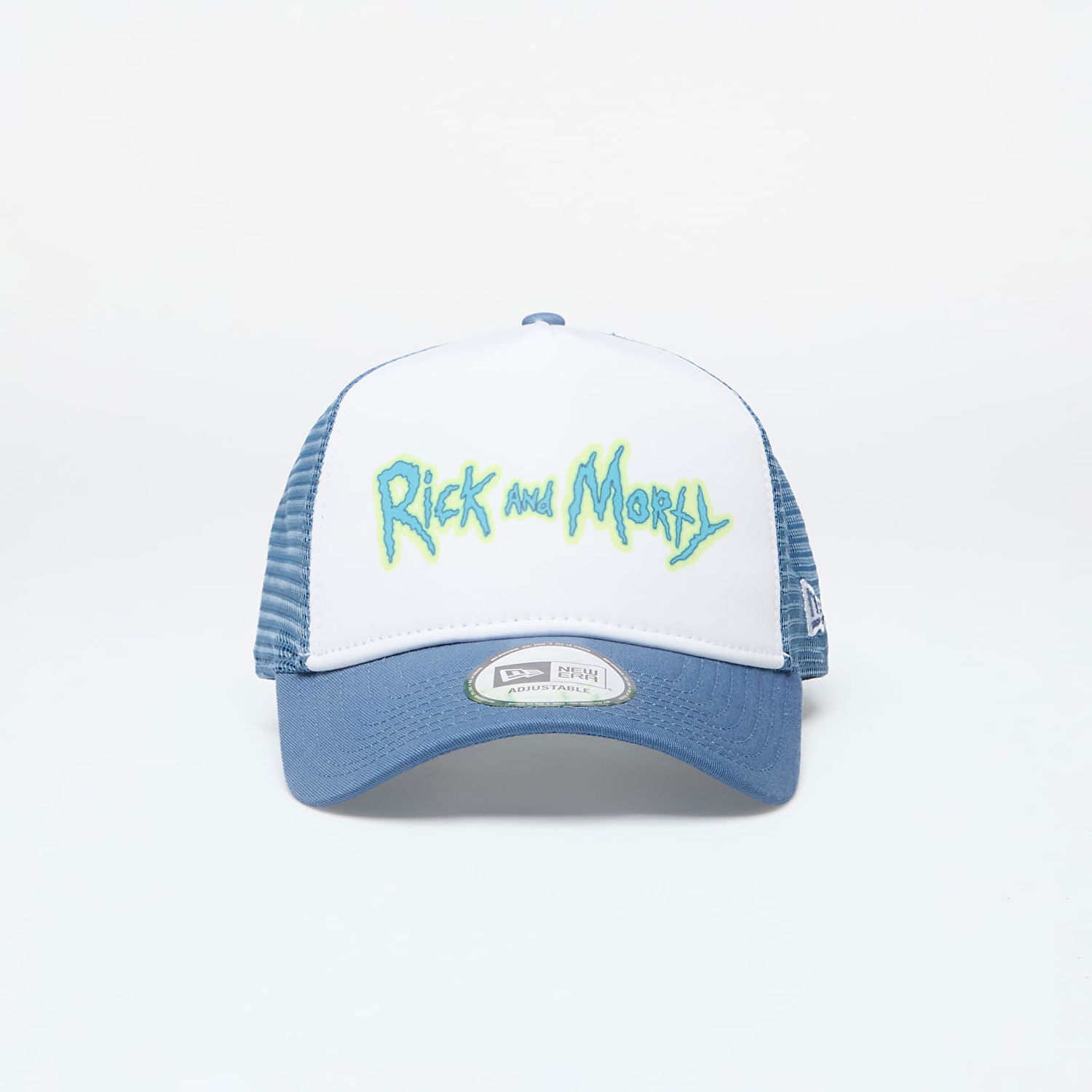 Шапка с козирка New Era Rick And Morty 9Forty Trucker Snapback Faded Blue/ White Синьо | 60503551, 0