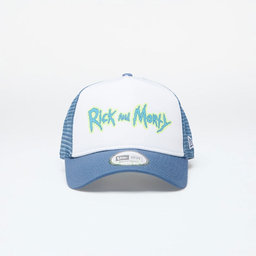 Шапка с козирка New Era Rick And Morty 9Forty Trucker Snapback Faded Blue/ White Синьо | 60503551