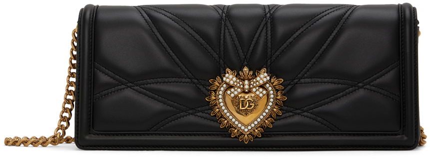Чанта през рамо Dolce & Gabbana Black Devotion Shoulder Bag Черно | BB7347 AW437, 0