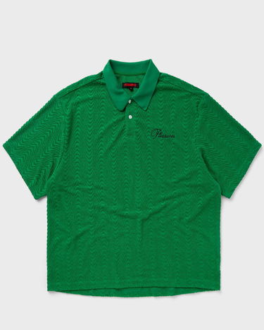 Поло тениска Pleasures ZEN TERRY BOXY POLO Зелено | P24SU037-GREEN, 0