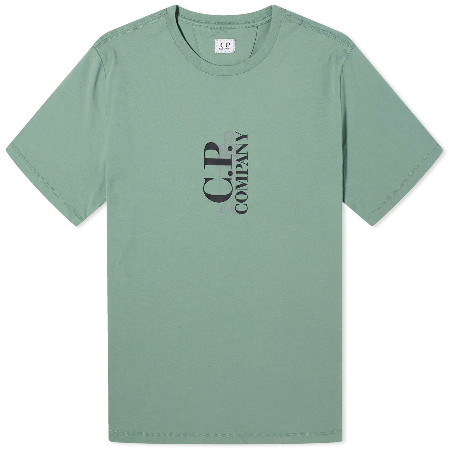 Тениска C.P. Company Sailor Logo T-Shirt Зелено | 16CMTS139A-005100W-626, 0