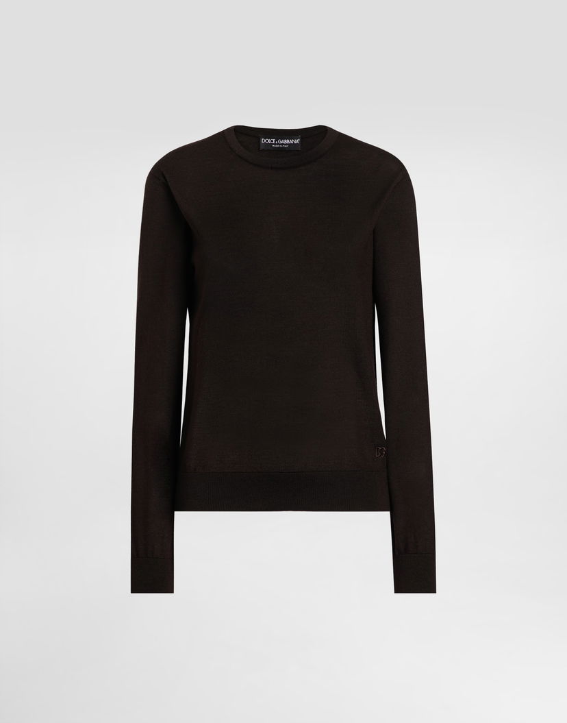 Пуловер Dolce & Gabbana Dolce & Gabbana Cashmere Pullover Кафяво | FXXAGZJBW0PM0682