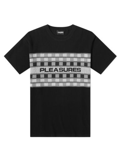 Тениска Pleasures Check Knitted T-Shirt Black Черно | P23SU004-BLK