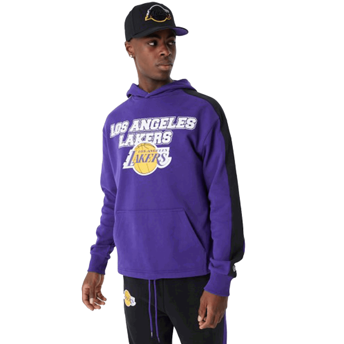Суитчър New Era NBA Los Angeles Lakers Graphic Hoodie Лилаво | 60424463, 0