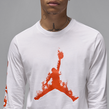 Тениска Jordan Long Sleeve T-Shirt Бяло | FZ1989-100, 2