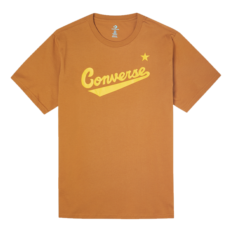 Тениска Converse Nova Logo Graphic T-Shirt Кафяво | 10018235-A31