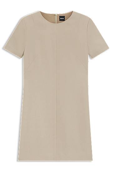 Pокля BOSS Crepe Shift Dress Бежово | 50541993, 0