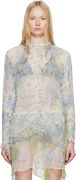 Diesel K-Aasmos-A Sheer Layered Long Sleeve Top