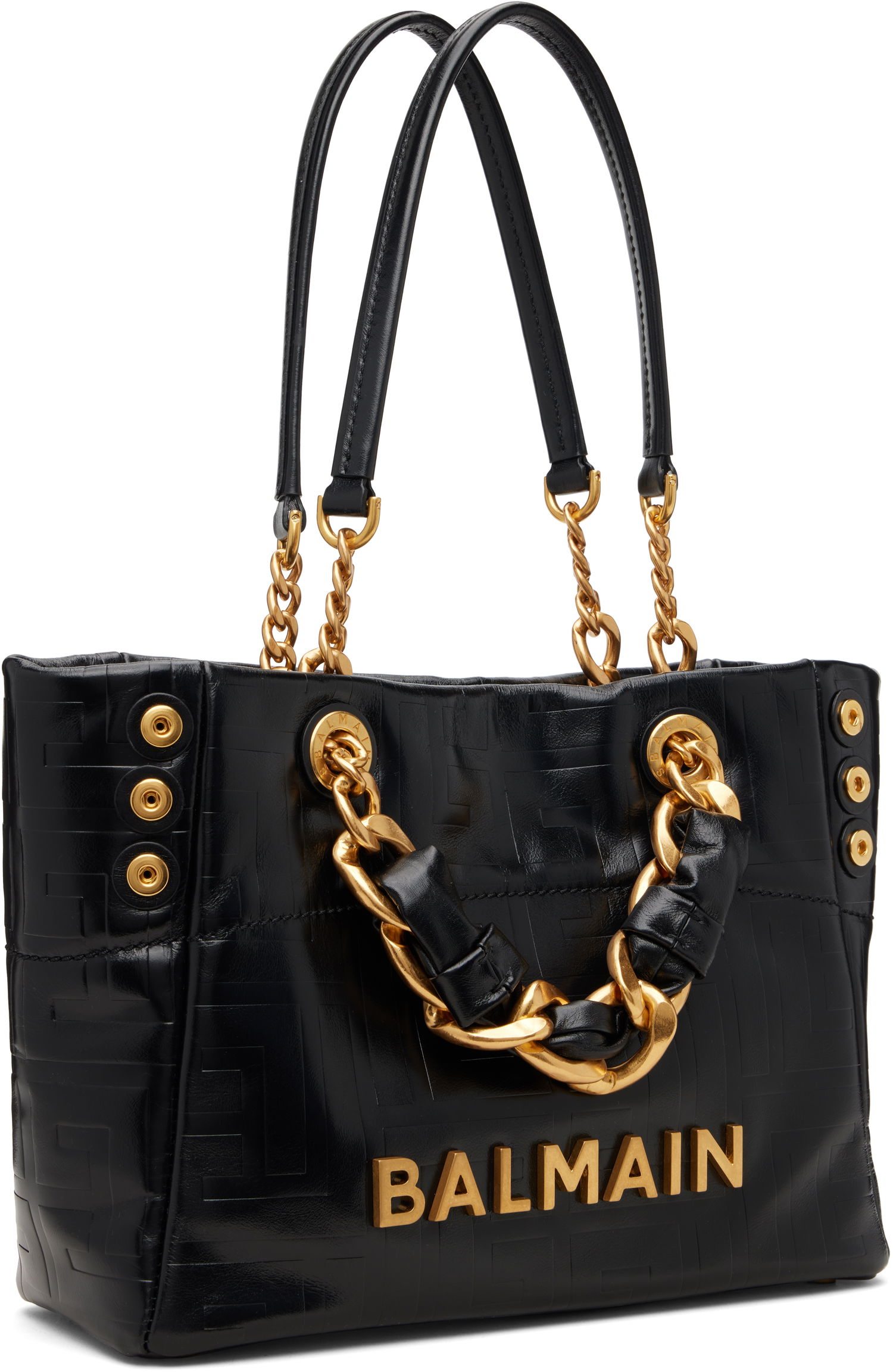 Голяма пазарска чанта Balmain Small 1945 Soft Tote Черно | GN1FD871LETF, 1