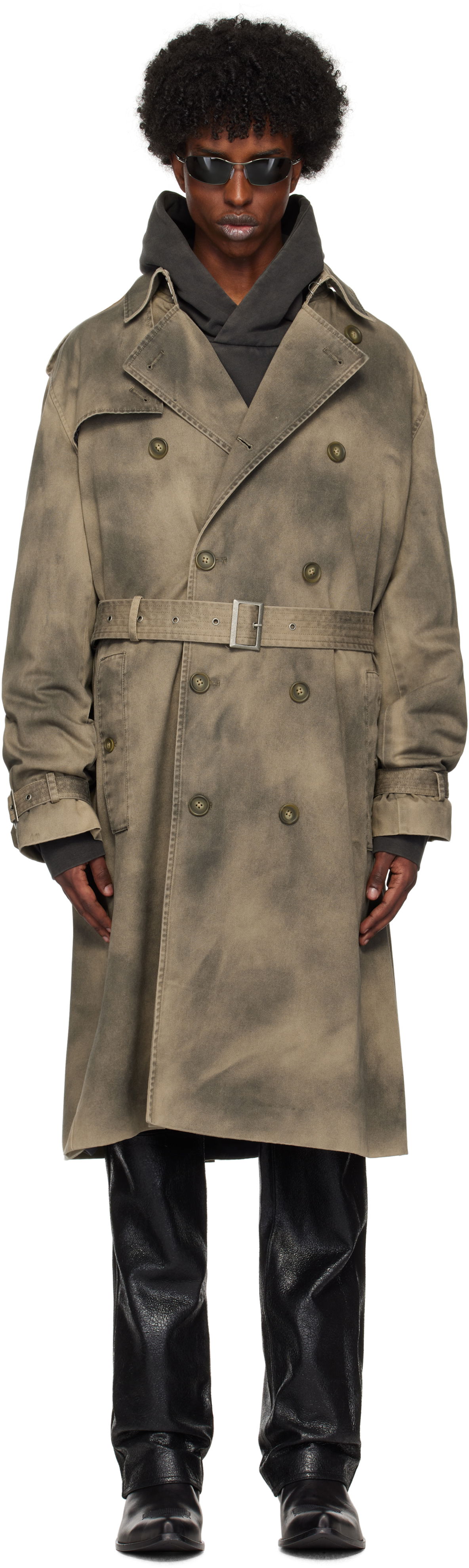 Тренчкот GUESS Washed Trench Coat Кафяво | M4BL01WGF40F1WK, 0