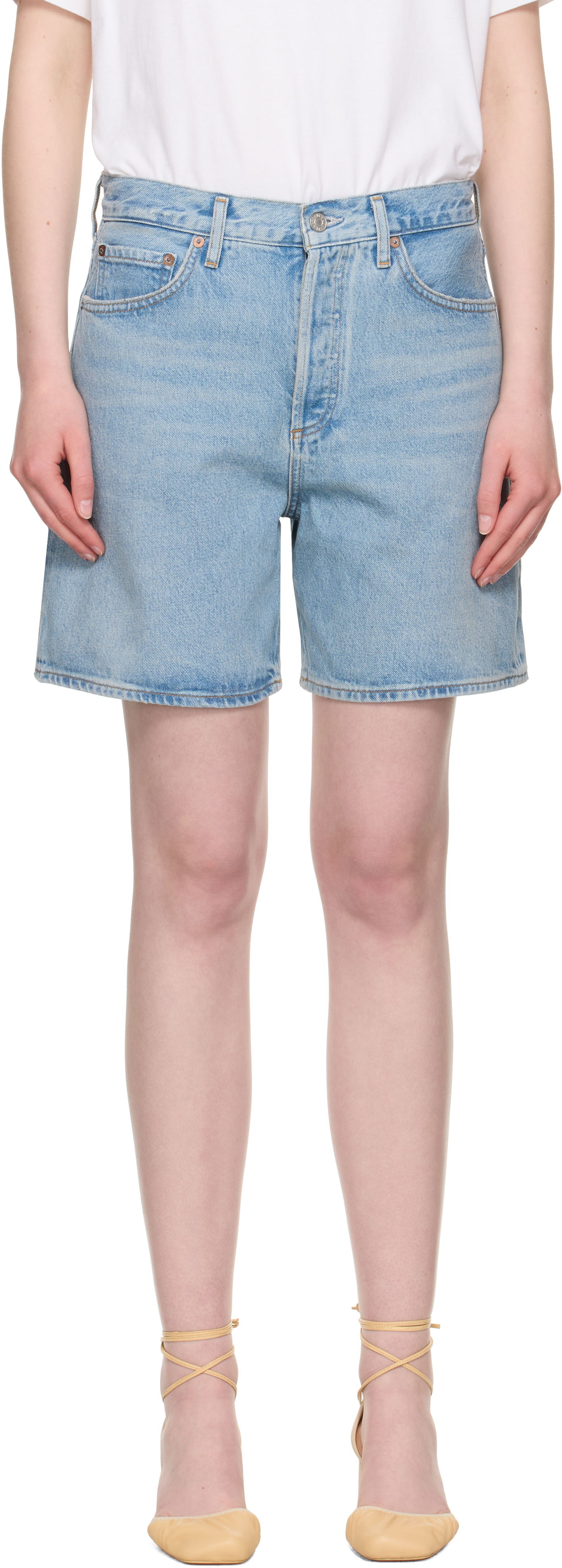 Къси панталони AGOLDE AGOLDE Dame Denim Shorts Синьо | A221-1206, 0