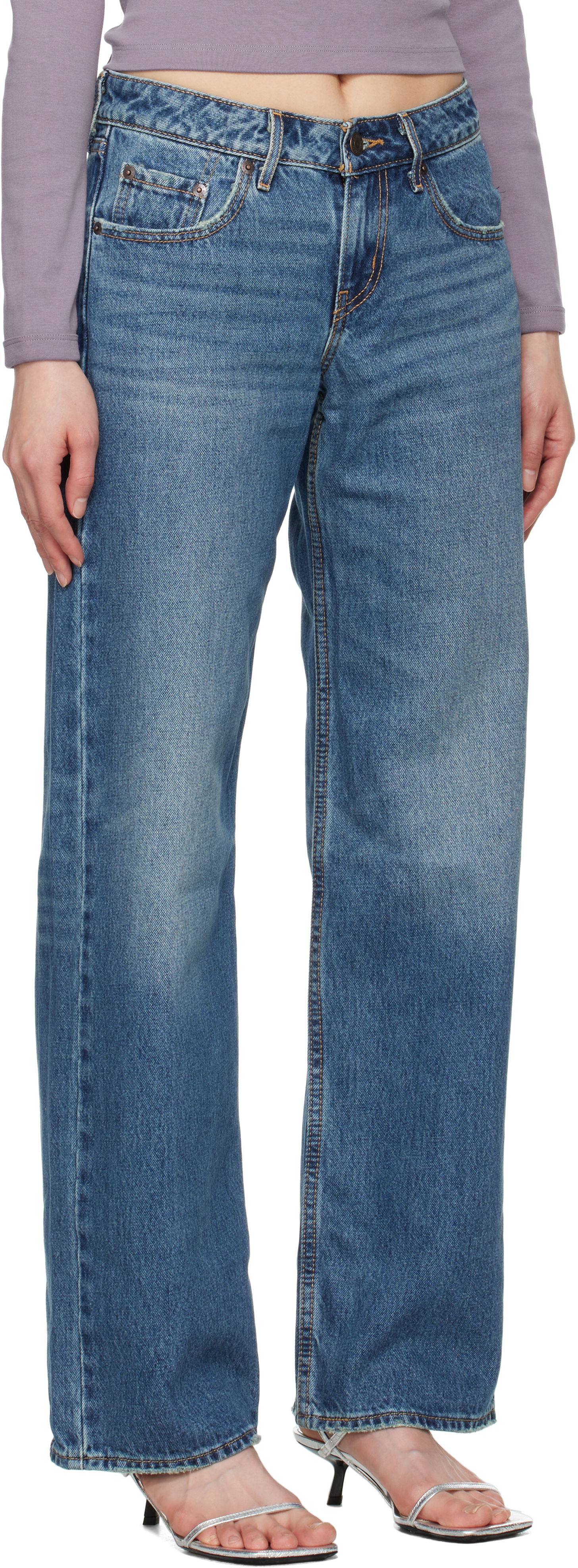 Дънки Levi's Low Loose Jeans Синьо | A5566-0006, 1