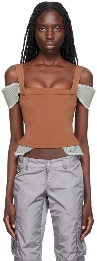 Потник Miaou Miaou Renata Corset Top Кафяво | 7091PP1COC, 0