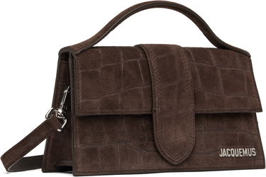 Дамска чанта Jacquemus Jacquemus 'The Large Bambino' Suede Shoulder Bag Кафяво | 25E213BA007-3243, 4