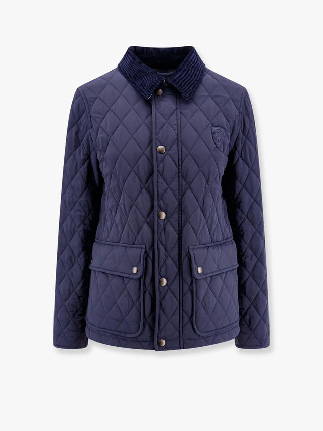 Quilted Jacket with Corduroy Collar