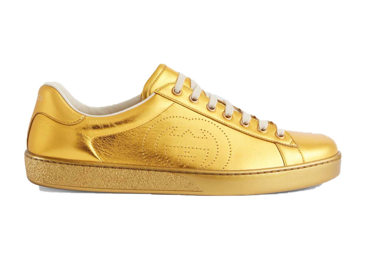 Кецове и обувки Gucci Ace 'Metallic Gold' Металик | 599147 B8B20 8016, 0