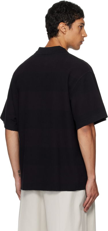 Поло тениска Alexander Wang Alexander Wang Rib Short Sleeve Polo Черно | 6CC3251094, 2