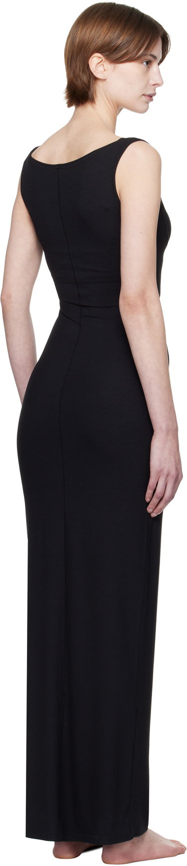 Pокля SKIMS SKIMS Soft Lounge Lace Tank Maxi Dress Черно | DR-MAX-4893, 2