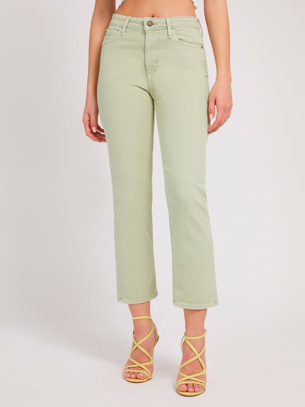 Дънки GUESS Straight Denim Pant Зелено | W2YA08D4QQ0, 0