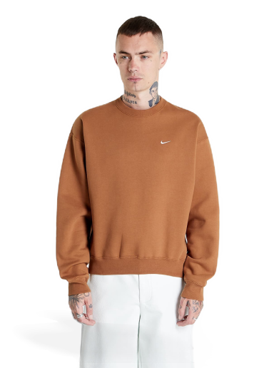 Суитчър Nike Solo Swoosh Fleece Crew Кафяво | CV0554-270