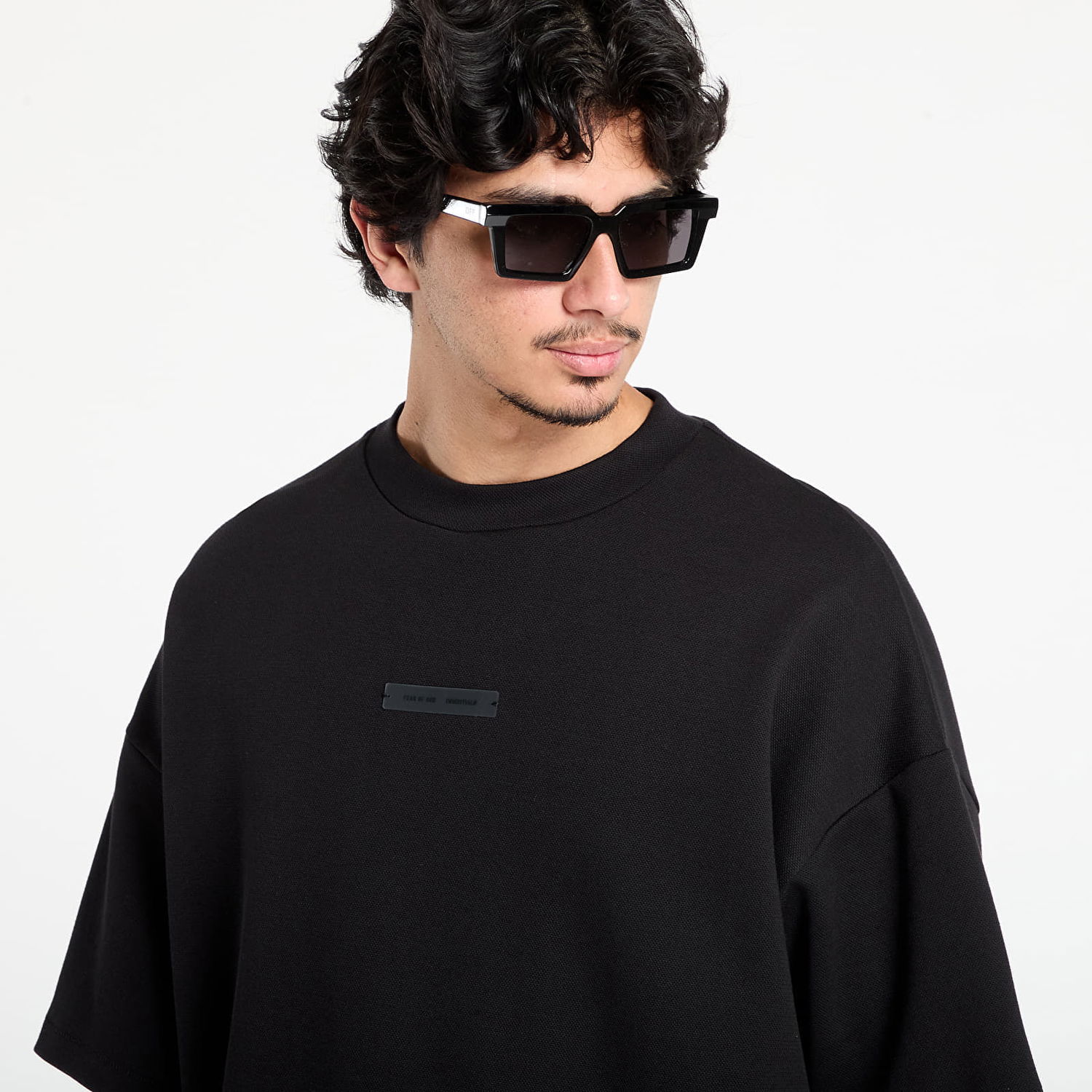 Тениска Fear of God Fear of God Essentials Pique 90's Short Sleeve T-Shirt Черно | 125SP254410F-861, 1