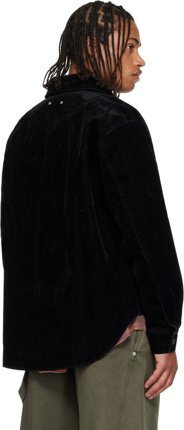Риза Andersson Bell Andersson Bell Padded Velvet Denim Shirt Черно | atb1374m, 2