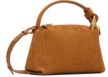 Дамска чанта JW Anderson Suede-Effect Paneled 'The JWA Small Corner' Bag Кафяво | HB0758-LA0375, 1