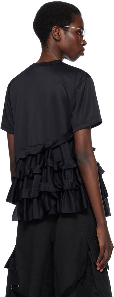 Тениска Comme des Garçons Comme des Garçons T-Shirt with Ruffle Detail Черно | RO-T008-051-1, 2