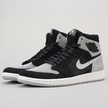 Кецове и обувки Jordan Air Jordan 1 Retro High OG Flyknit "Shadow" Черно | 919704-003, 1