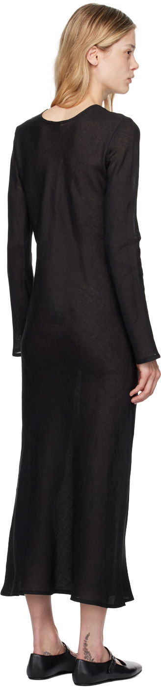 Pокля Baserange Baserange Dydine Long Sleeve Maxi Dress Черно | DRDYL-LI-EXAU24, 2