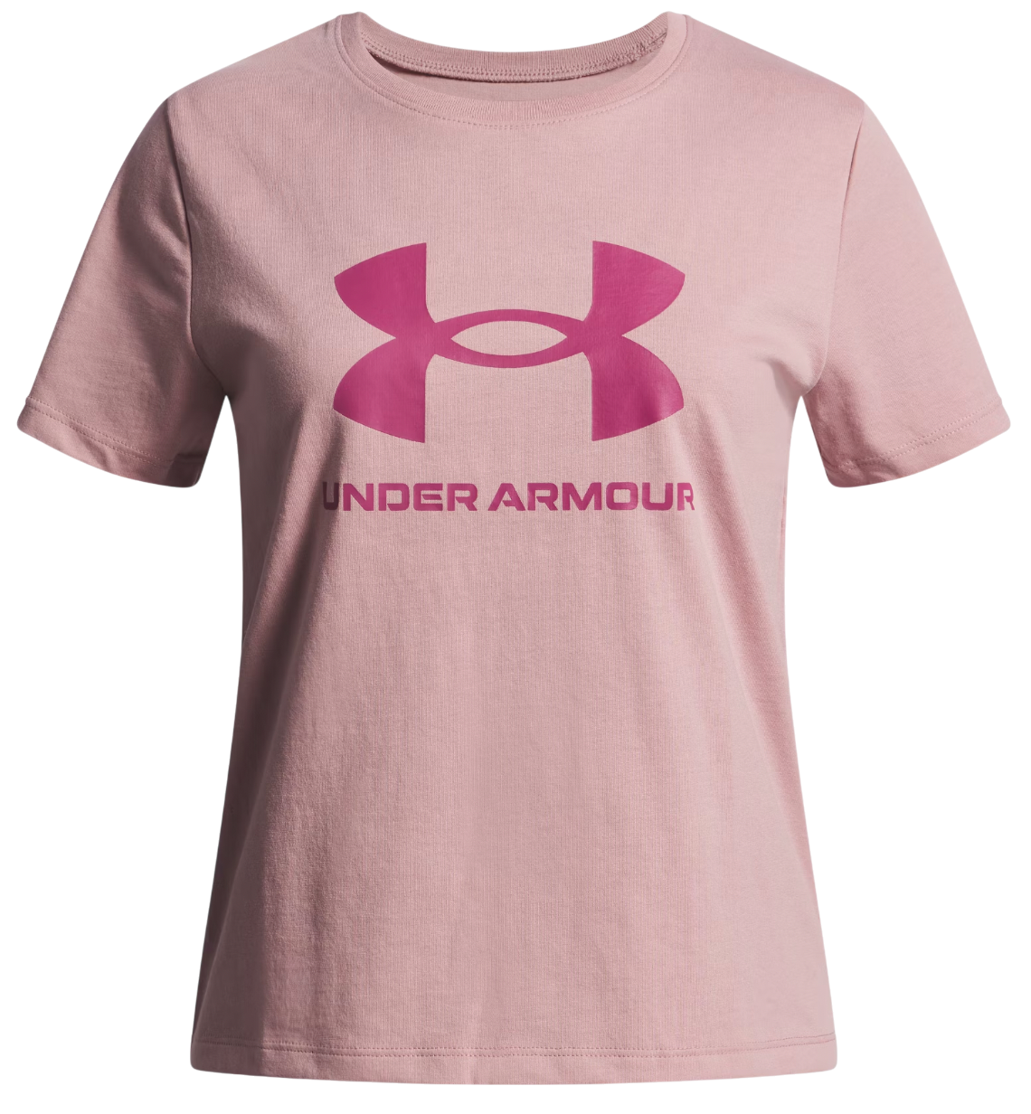 Тениска Under Armour T-Shirt BIG LOGO Short Sleeve Розово | 1389756-673, 0