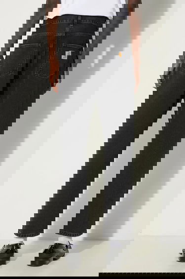 Дънки Carhartt WIP Carhartt WIP Straight Fit Cropped Jeans Черно | I029208.BLACK.STON, 1