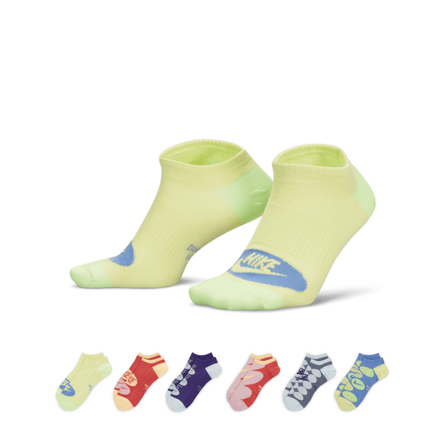Чорапи Nike Everyday Lightweight No-Show (6 párů) - Бежово | FB3281-903, 0