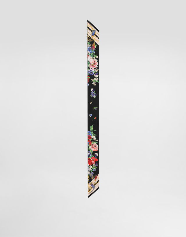 Dolce & Gabbana Floral-Print Twill Headscarf