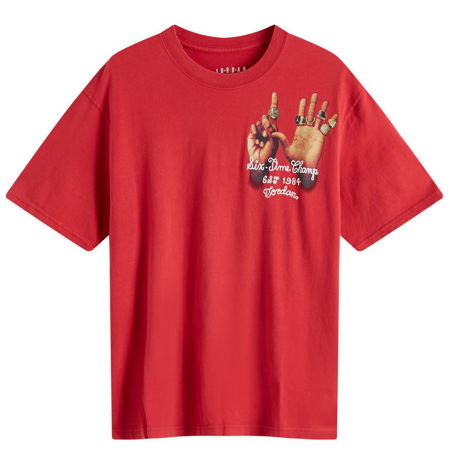 Тениска Jordan Graphic 6 Ring T-Shirt Червено | HM7275-636, 0