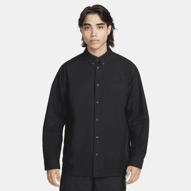 Риза Nike Life Long-Sleeve Oxford Button-Down Shirt Черно | FN3125-010, 0